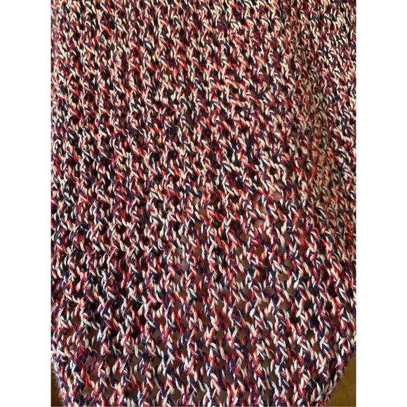 Isabel Marant Étoile Open‎ Knit Cotton Crewneck Sweater Red Multi Size XS - Picture 9 of 12